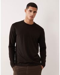 Mango - Premium Wool Mix Long Sleeve T-shirt - Lyst