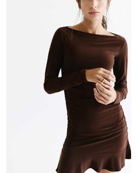 Pull&Bear - Korte Jurk Met Plooien - Lyst