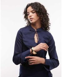 Reclaimed Vintage - Tailored Keyhole Detail Blouse Co-ord - Lyst