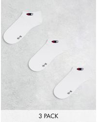Champion - 3 Pack Quarter Socks - Lyst