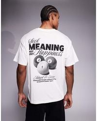 ADPT - Oversized T-Shirt With Snooker Back Print - Lyst