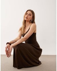 Mango - Scoop Neck Strappy Drop Waist Maxi Dress - Lyst