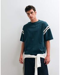 ASOS - Heavyweight Boxy Oversized T-shirt With Contrast Panel - Lyst