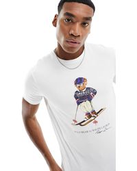 Polo Ralph Lauren - T-shirt à imprimé ours à ski - Lyst