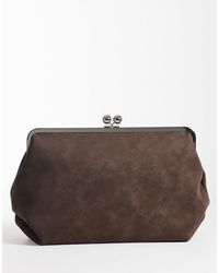 ASOS - – samtige oversize-clutch - Lyst