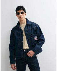 Levi's - Usa Back Embroidered Denim Jacket - Lyst
