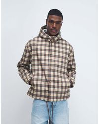 ASOS - Stormmax Oversized Regenjas Met Ruit - Lyst