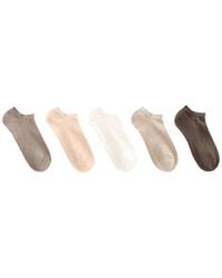 Oysho - 5 Pairs Of Cotton Blend Sneaker Socks - Lyst
