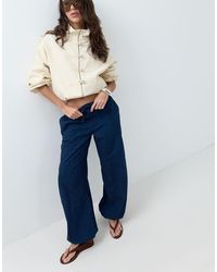 ASOS - Denim Parachute Pants - Lyst
