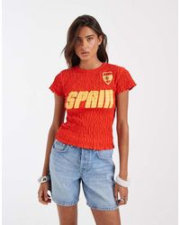 ASOS - Shir Baby Tee With Spain Football Graphic - Lyst