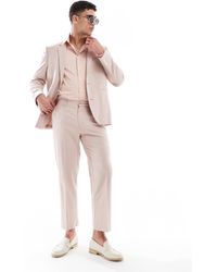 ASOS - Straight Cropped Length Suit Trousers - Lyst