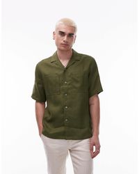 Mango - – hochwertiges, kurzärmliges leinenhemd - Lyst