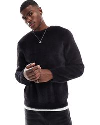 New Look - – flauschiger strickpullover - Lyst
