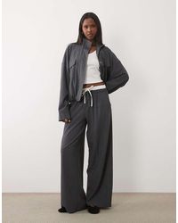 Kaiia - Exclusive Double Waistband Wide Leg Tactical Trousers Co-Ord - Lyst