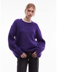 & Other Stories - Wool And Mohair Mix Drop Shoulder Jumper - Lyst