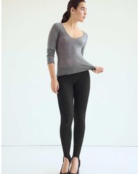 Stradivarius - Basic Wool And Silk V-neck Sweater - Lyst