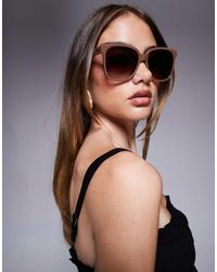 Quay - Quay Wide Awake Oversized Square Sunglasses - Lyst