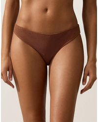 Oysho - Crinkle Classic Bikini Briefs - Lyst