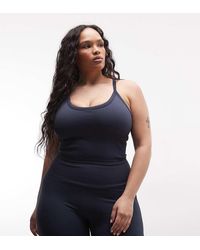4505 - Curve Sculpting Seamless Vest With Inner Bra And Adjustable Straps - Lyst