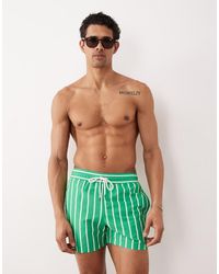 Polo Ralph Lauren - Traveler Striped Swim Trunks - Lyst