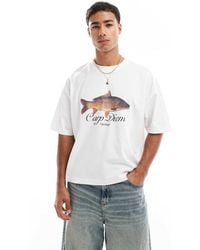 ASOS - Boxy Oversized T-shirt With Cartoon Graphic - Lyst