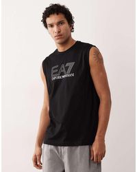 EA7 - Armani Train Visability Relaxed Fit Tank Vest - Lyst