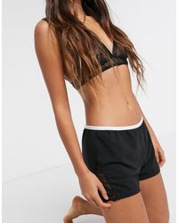 Calvin Klein – Loungewear – Schlaf-Shorts - Schwarz