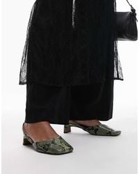 TOPSHOP - Diana Square Toe Mid Heeled Shoes - Lyst