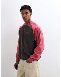 ASOS - Boxy Oversized Long Sleeve Raglan T-shirt With Text Print - Lyst