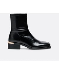 Stradivarius - Flat Ankle Boots With Metal Detail - Lyst