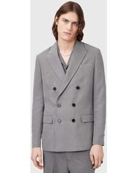 AllSaints - Orpheus Double Breasted Tailored Blazer - Lyst