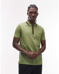 Paul Smith - Half Zip Up Polo T-shirt - Lyst