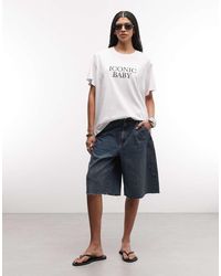 ASOS - Lang Oversized T-Shirt Met Iconic-Slogan - Lyst