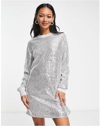 AllSaints - Juela Sequin Mini Dress - Lyst
