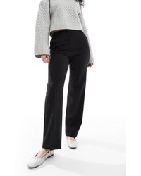 ASOS - Pantalones De Sastre Negros De Corte Recto Slim De Hourglass - Lyst