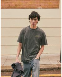 TOPMAN - Oversized Fit T-shirt With Front And Back Swing Tag Print And Embroidery - Lyst
