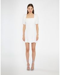 Glamorous - Square Neck Puff Sleeve Mini Dress - Lyst