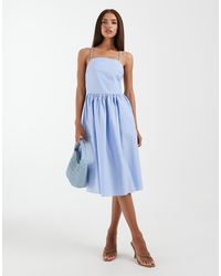 & Other Stories - Strappy Halterneck Midi Dress With Low Back - Lyst