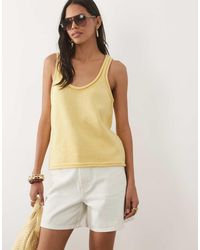 ASOS - Cotton Blend U-scoop Cami Top Co-ord - Lyst