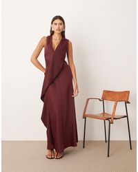 green emerald velvet dress Montsand Peach Lace APPLIQÚE Maxi Dress