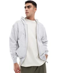 Cotton On - Cotton On Box Fit Zip Up Hoodie - Lyst