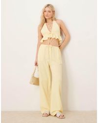 Iisla & Bird - Skinny Waist Band Beach Trouser Co-ord - Lyst