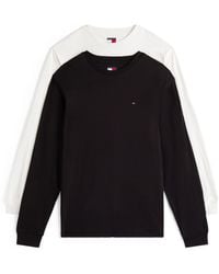 Tommy Hilfiger - 2-Pack Long Sleeve Slim Fit Flag Logo T-Shirts - Lyst