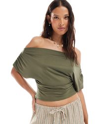 Miss Selfridge - – schulterfreies oberteil - Lyst