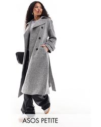 ASOS - Asos Design Petite Formal Trench Coat - Lyst