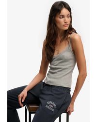Superdry - – athletic essentials – camisole-top aus pointelle - Lyst
