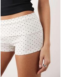 Gina Tricot - Fold Over Hotpant Shorts - Lyst