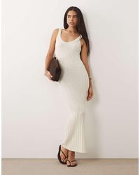 ASOS - Knitted Ladder Stitch Maxi Dress - Lyst