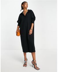 ASOS Denim Kimono Sleeve Sash Midi 