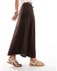 Cotton On - Haven Linen Maxi Slip Skirt - Lyst
